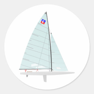 E-scow Racing Zeilboot onedesign Klasse Ronde Sticker