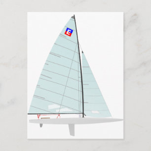E-   scowRacing Sailboat onedesign Class Briefkaart