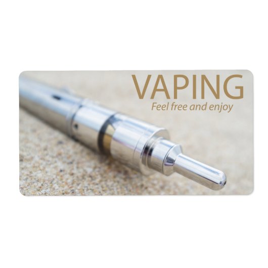 E-sigaret en vapen etiket (Voorkant)