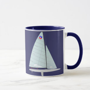 E Skoeienklasse Racing Sailboat Mok