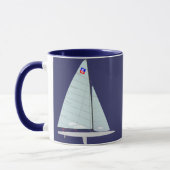E Skoeienklasse Racing Sailboat Mok (Links)