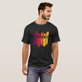 E Sportvideospelconsole T-shirt (Voorkant volledig)