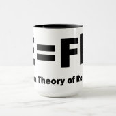 E staat gelijk aan F vlakke Mok (Midden)