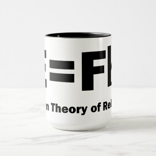 E staat gelijk aan F vlakke Mok (Midden)