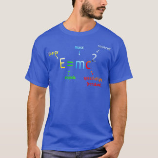 E staat gelijk aan M C Squared E=MC2 Science verge T-shirt