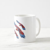 E staat voor Eclectus Parrot Koffiemok (Voorkant rechts)