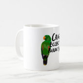 E staat voor Eclectus Parrot Koffiemok (Voorkant links)