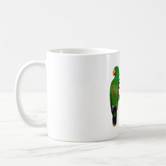 E staat voor Eclectus Parrot Koffiemok (Links)