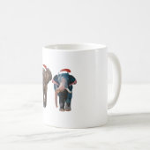 E staat voor Elephant Christmas Koffiemok (Voorkant rechts)