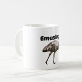 E staat voor EMU Koffiemok (Voorkant links)