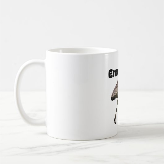E staat voor EMU Koffiemok (Links)