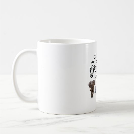 E staat voor Endangered Koffiemok (Links)