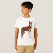 E staat voor Ethiopian Wolf T-shirt (Voorkant volledig)