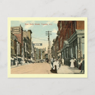 E. State St., Trenton, Vintage van New Jersey Briefkaart
