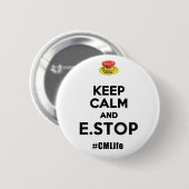 E STOP RONDE BUTTON 5,7 CM (Voorkant /achterkant)
