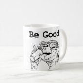 E.T. BE GOOD White 11 oz Classic White Mok (Voorkant rechts)