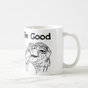 E.T. BE GOOD White 11 oz Classic White Mok