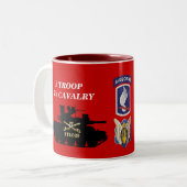 E Troop, 17e Cavalry M551 Sheridan Mok (Voorkant links)