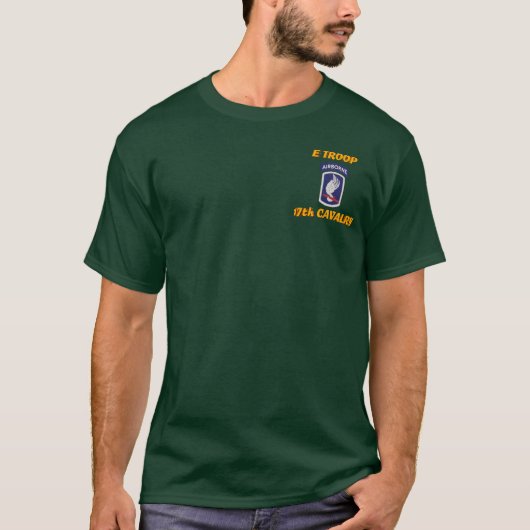 E Troop 17th Cavalry VSR M113 ACAV Shirt (Voorkant)