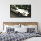 E-Type Jaguar Canvas Afdruk (Insitu (Slaapkamer))