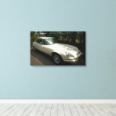 E-Type Jaguar Canvas Afdruk (Insitu (Houten vloer))