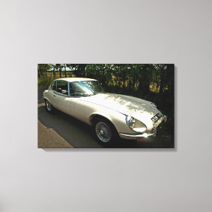 E-Type Jaguar Canvas Afdruk