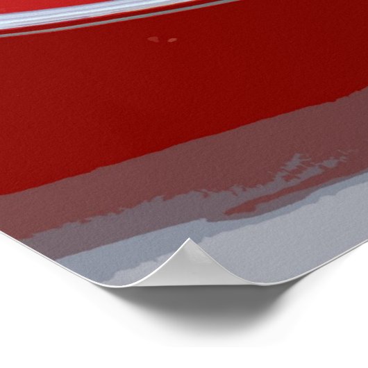 E-TYPE JAGUAR KOPLICHT POSTER (Hoek)