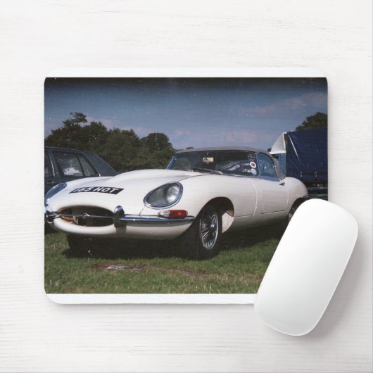E Type Jaguar Muismat (Met muis)