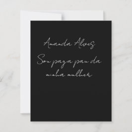 e uma blusabem romantico pro namorado cor preta