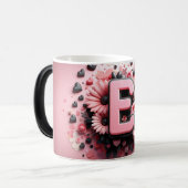 E Valentine Alphabet 3D Magische Mok (Voorkant links)