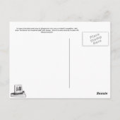 E Versus B - De datum ging goed Briefkaart (Achterkant)