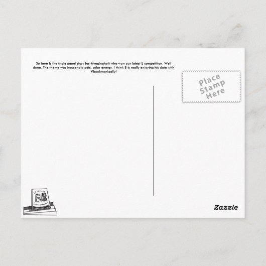 E Versus B - De datum ging goed Briefkaart (Achterkant)