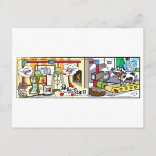 E Versus B - De datum ging goed Briefkaart