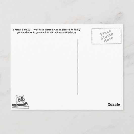 E Versus B - No.22 "Nou hallo daar" Briefkaart (Achterkant)