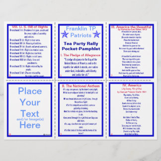E-VIII* Patriottische radiaalpamflet () Flyer
