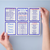 E-VIII* Patriottische radiaalpamflet () Flyer (Hand)