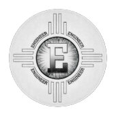 E voor ENGINEER Snijplank (Voorkant)