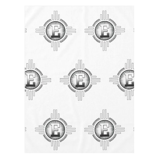 E voor ENGINEER Tafelkleed (Voorkant)