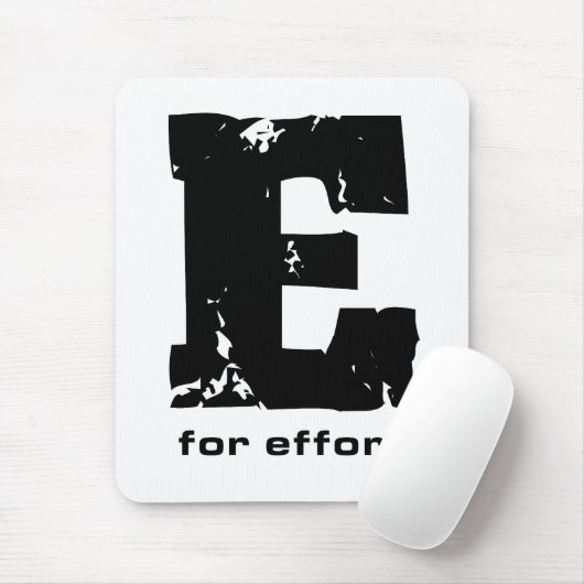 E voor het Mousepad Muismat (Met muis)