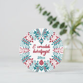 E vroolek kers feejst, West Flemish Merry Xmas Feestdagenkaart (Staand voorkant)