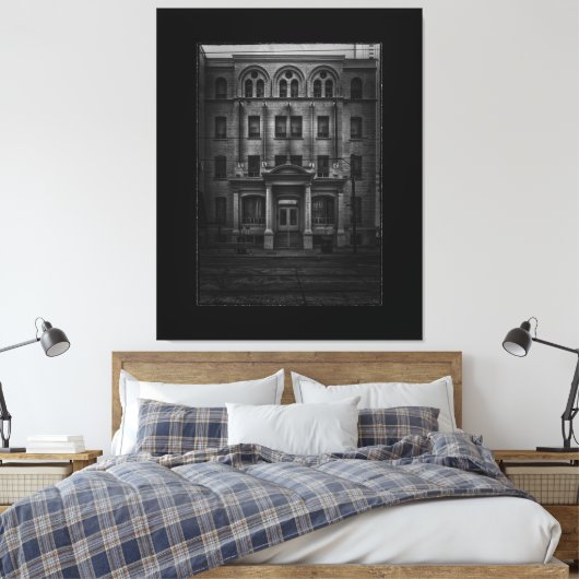 E.W. Gillett Building No 1 with Border Canvas Afdruk (Insitu (Slaapkamer))