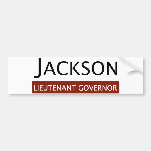 E.W. Jackson Luitenant Gouverneur Bumpersticker (Voorkant)