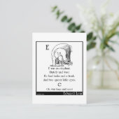 E was een olifant briefkaart (Staand voorkant)