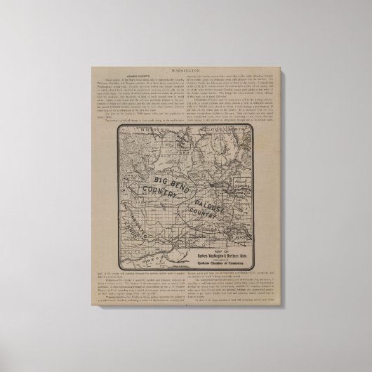 E Washington, N Idaho Canvas Afdruk (Voorkant)