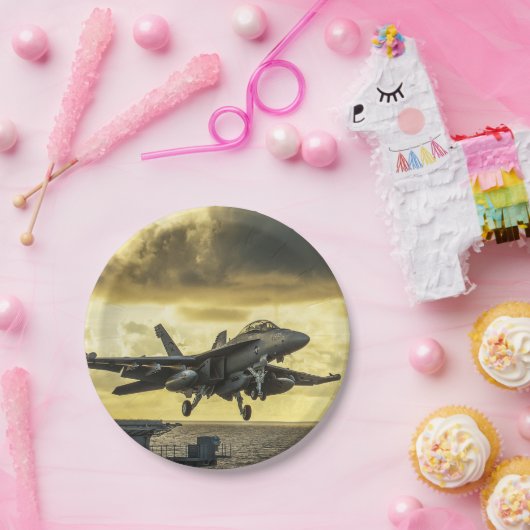 Ea18g Growler jet-lanceringsvliegtuig van carrier Papieren Bordje (Feest)