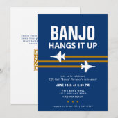 EA-18G Growler Fighter Jet Party Uitnodiging (Voorkant / Achterkant)