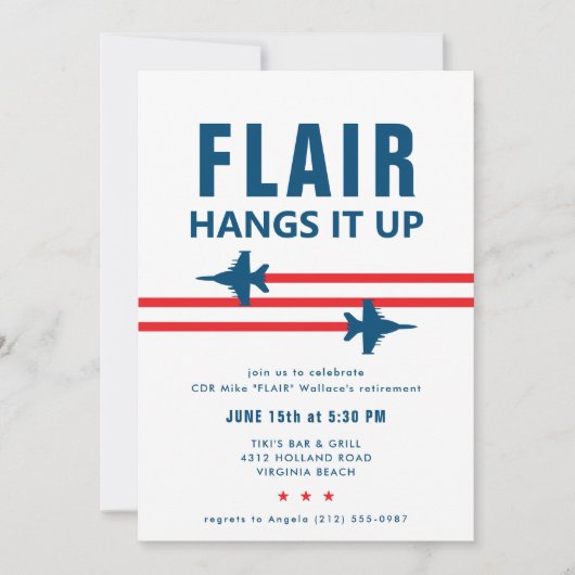 EA-18G Growler Fighter Jet Party Uitnodiging (Voorkant)