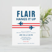 EA-18G Growler Fighter Jet Party Uitnodiging (Staand voorkant)