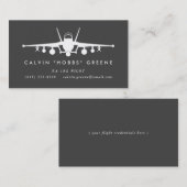 EA-18G Growler Fighter Pilot met aangepaste tekst Visitekaartje (Voorkant / Achterkant)