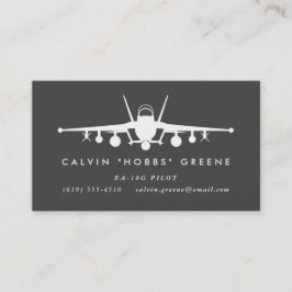 EA-18G Growler Fighter Pilot met aangepaste tekst Visitekaartje